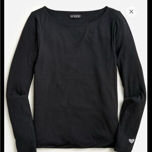J Crew Formknit long sleeve Black t-shirt, NWOT.